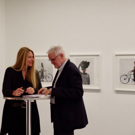 | TITLE: Kurze Absprache zur Einführung und zum Künstlergespräch mit Anja Bonhof. |